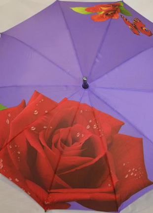 Женский зонт-трость роза  фирмы "susino"