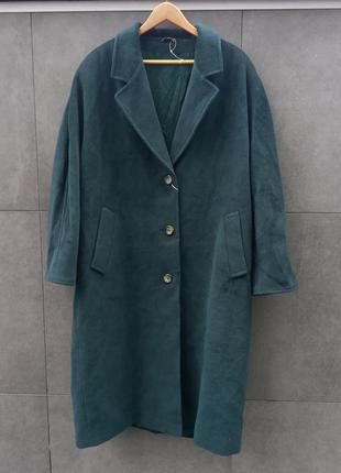 Итальянское пальто оверсайз 100% лана (шерсть)