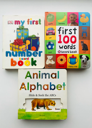 Развивающая книга английский язык для малышей алфавит цифры жи...