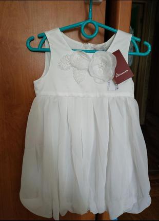 Нарядное белое платье сарафан сукня снежинка фея