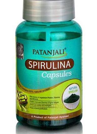 Натуральна Спіруліна, 60 кап, Патанджі Natural Spirulina Patan...