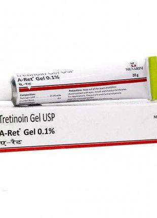 Третиноин гель 0,1% (Tretinoin gel) 20г Menarini A-Ret Gel. От...