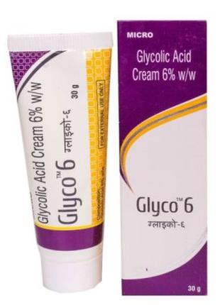 Крем для лица Glyco 6 Glycolic Acid Cream, Глико. С гликолевой...