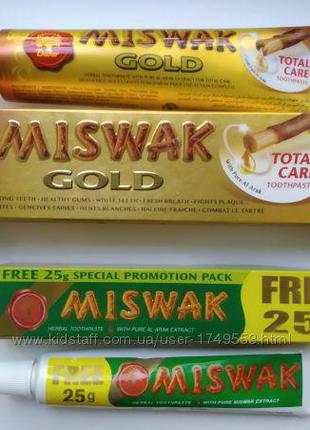 Аюрведическая Зубная паста натуральная без фтора Miswak Мисвак...