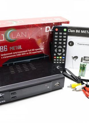 Супутниковий тюнер DVB-S2 Uclan B6 Full HD METAL