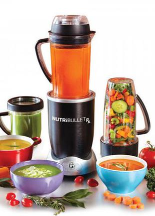 Кухонный блендер NutriBullet 1700W 12 предметов измельчитель к...