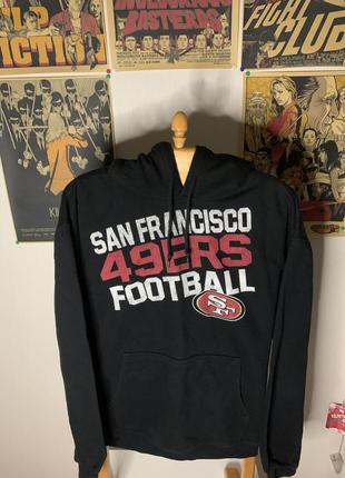 Reebok san francisco 49ers nfl кофта кенгурушка американский ф...