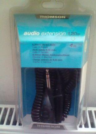 Аудио кабель Спиральный(удлинитель) (1,2м - 4м)