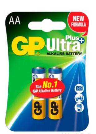 Батарейки GP ULTRA + ALKALINE 1.5V 15AUPHM-2UE2 Лужні, LR6, AA...