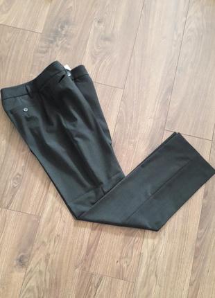 Темно-сірі фірмові прямі класичні брюки (gerry weber edition )