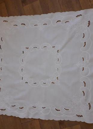 Скатерть наперон вышивка иишелье бриды  контур