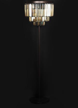 Светильник напольный торшер в классическом стиле хрустальный