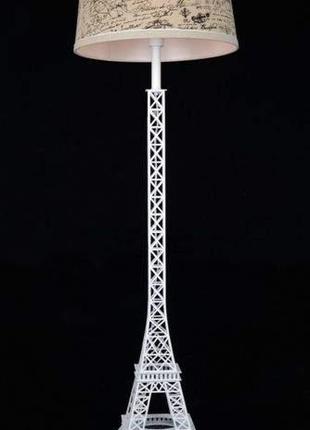 Светильник напольный торшер декоративный белый Эйфелева башня