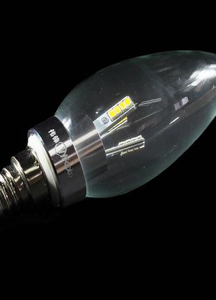 Лампочка світлодіодна LZ-32AO4 3W 3000K E14 свічка