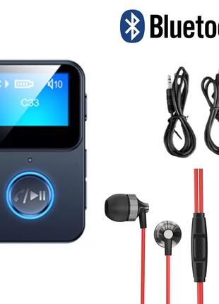 MP3 плеер клипса Bluetooth с экраном + наушники. Кнопка Blueto...