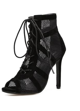 Босоножки со шнуровкой для танцев high heels / хай хилс / vogu...