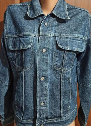 Джинсовый пиджак на кнопках на девушку девочку 158 см