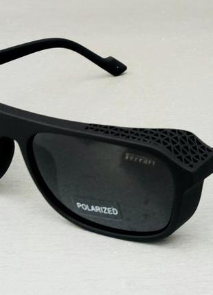 Ferrari стильные мужские солнцезащитные очки чёрные поляризиро...
