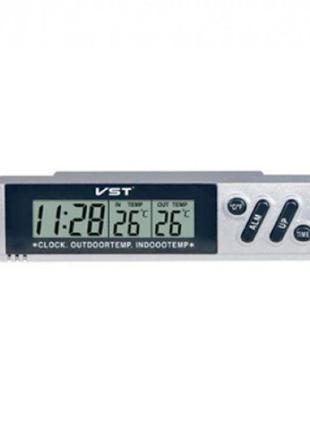Автомобильные часы с термометром VST-7067