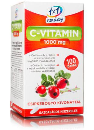 Пищевая добавка витамин C 1000 мг с шиповником в таблетках Vit...