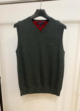 Жилет жилетка tommy hilfiger безрукавка сіра