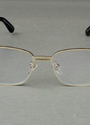 Versace окуляри іміджеві унісекс в золотий металевій оправі