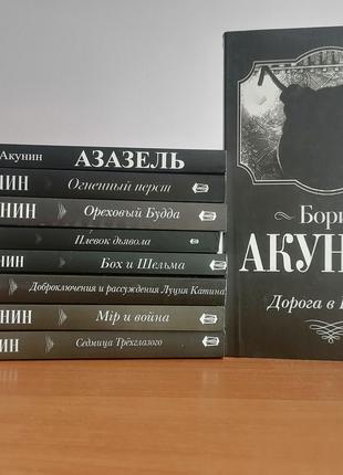 Комплект з 9 книг Бориса Акуніна, м'яка обкладинка