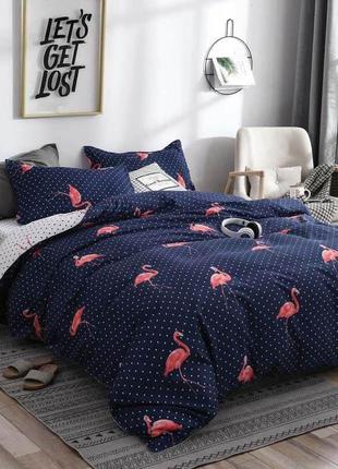 Постельное белье Фламинго Евро Бязь Комплект постельного белья