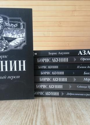 Комплект з 8 книг Бориса Акуніна, м'яка обкладинка