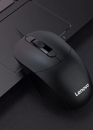 Мышь проводная Lenovo M102 Черная