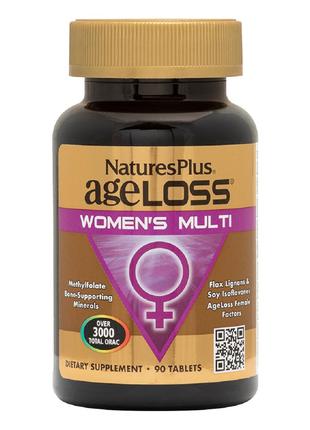 Мультивитамины для Женщин, AgeLoss, Natures Plus, 90 таблеток
