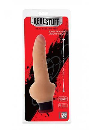 Вібратор - RealStuff 7 inch Vibrator Flesh