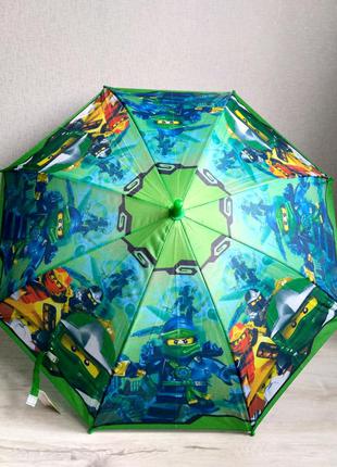 Детский зонтик для мальчиков с ниндзяго ninjago от 4 до 8 лет