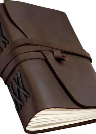 Блокнот с кожаной обложкой А5 темно-коричневый Comfy strap