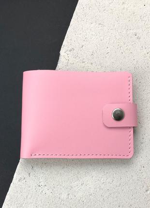 Кожаный кошелек 2.0 TREBA (портмоне, бумажник) Розовый
