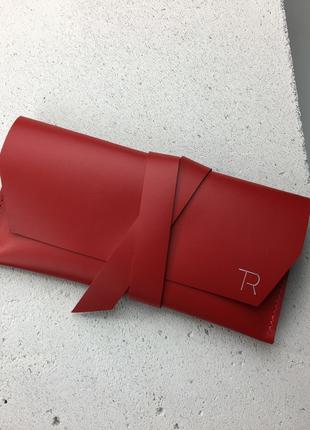 Женский кожаный клатч 1.0 TREBA Красный