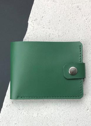 Кожаный кошелек 2.0 TREBA (портмоне, бумажник) Зеленый
