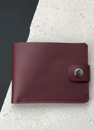Кожаный кошелек 2.0 TREBA (портмоне, бумажник) Бордовый