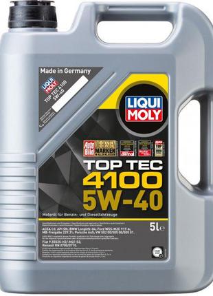 Моторное масло Liqui Moly TOP TEC 4100 5W-40 API - SN/CF ACEA ...