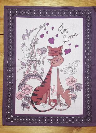 Полотенце для рук "cats in love" 45*58