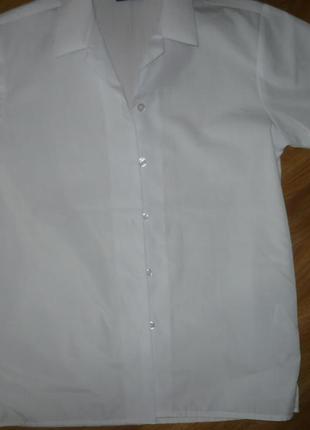 Рубашка белая на мальчика banner 146-152р