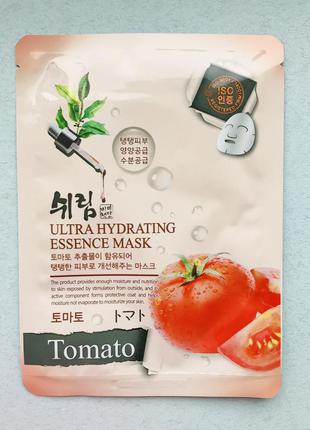 Ультраувлажняющая тканевая маска с томатом shelim tomato ultra...