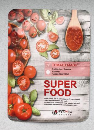 Тканевая маска с экстрактом томата eyenlip super food tomato mask