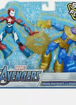 марвел Двойной набор фигурок Avengers Bend и Flex танос мстители