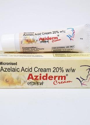 Крем с азелаиновой кислотой 20% aziderm cream, индия оригинал