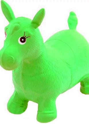 Прыгуны-лошадки для детей MS 0001 резиновый (Зеленый)