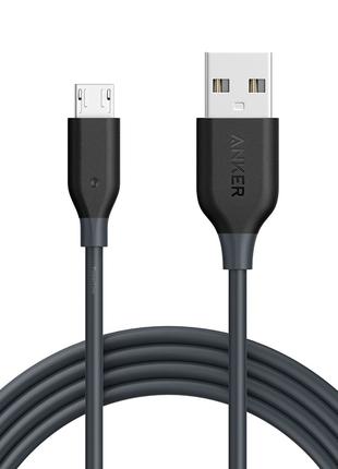 Сверхкрепкий кабель (microUSB-USB) Anker 0.9/1.8 м