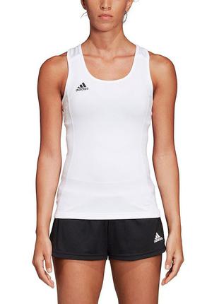 Компрессионная женская майка топ adidas women's white/black te...