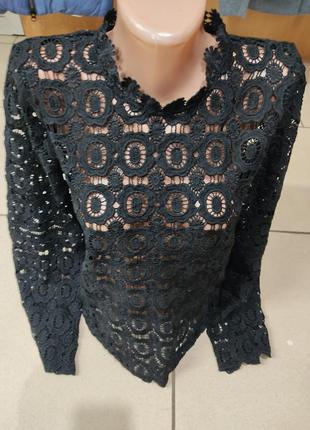 Ажурна блуза knitwear f&f кружевная блуза