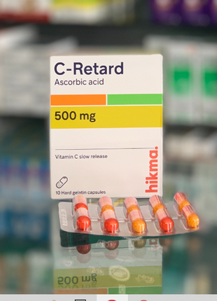 C-Retard 500 mg Витамин С аскорбиновая кислота Hikma Pharma Египт